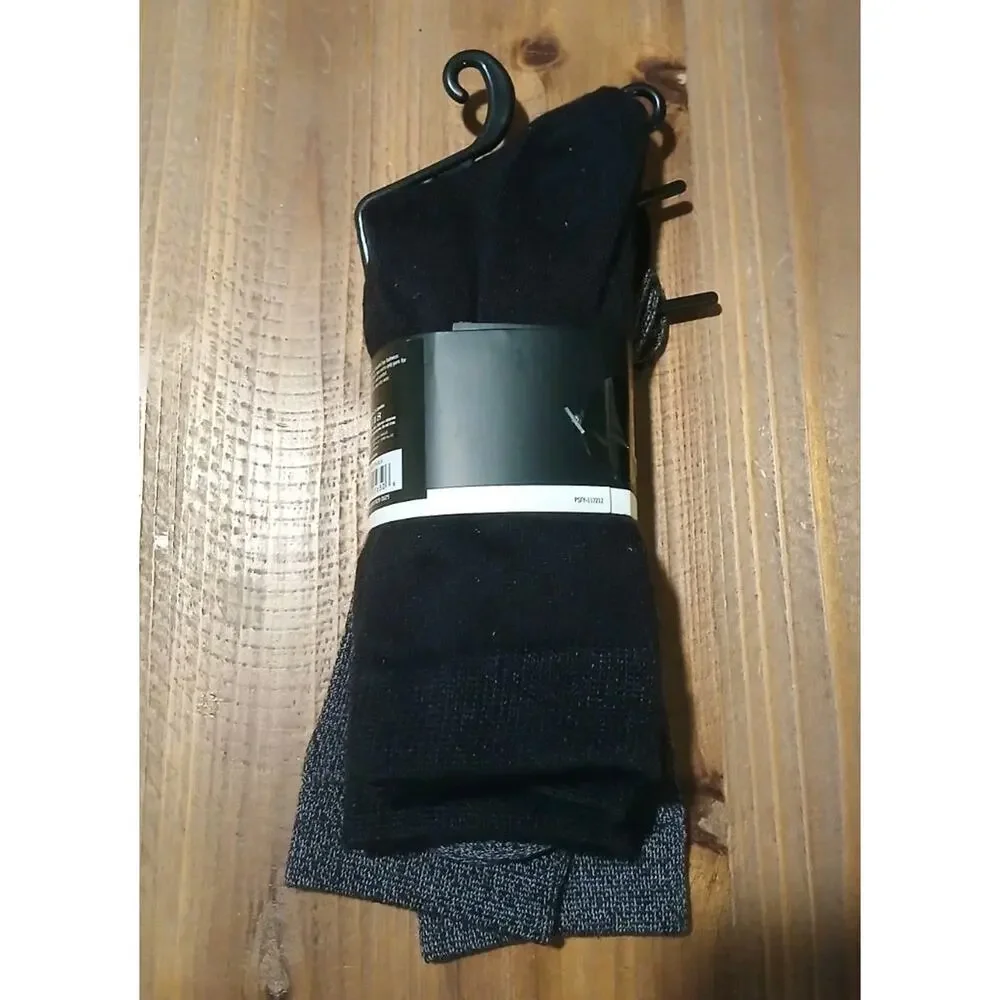 3-Pack Frye Women's Super Soft Crew Socks Polyester Blend - Black/Gray Sz. 5-10